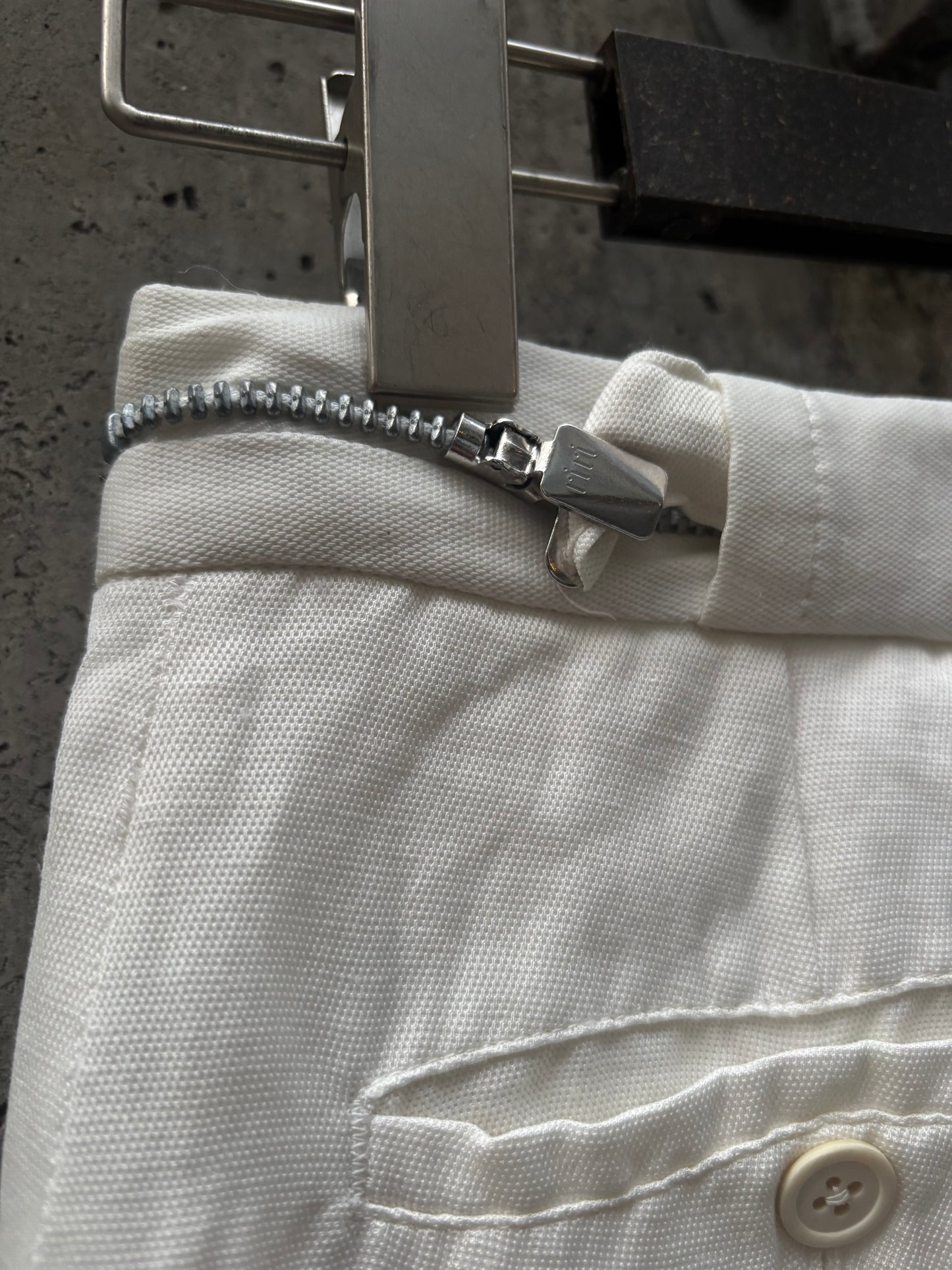 Ann Demeulemeester White Linen Pants (40)