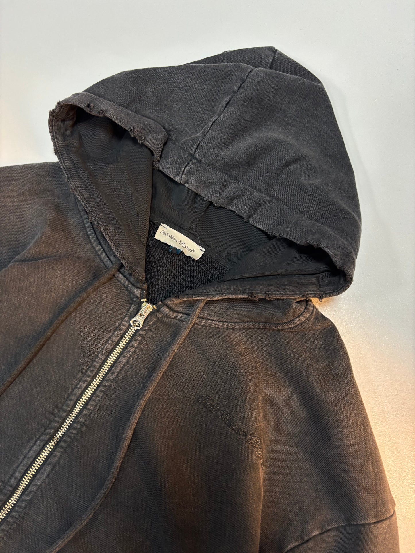 Vintendo x Fall Winter Projects Distressed Zip Hoodie