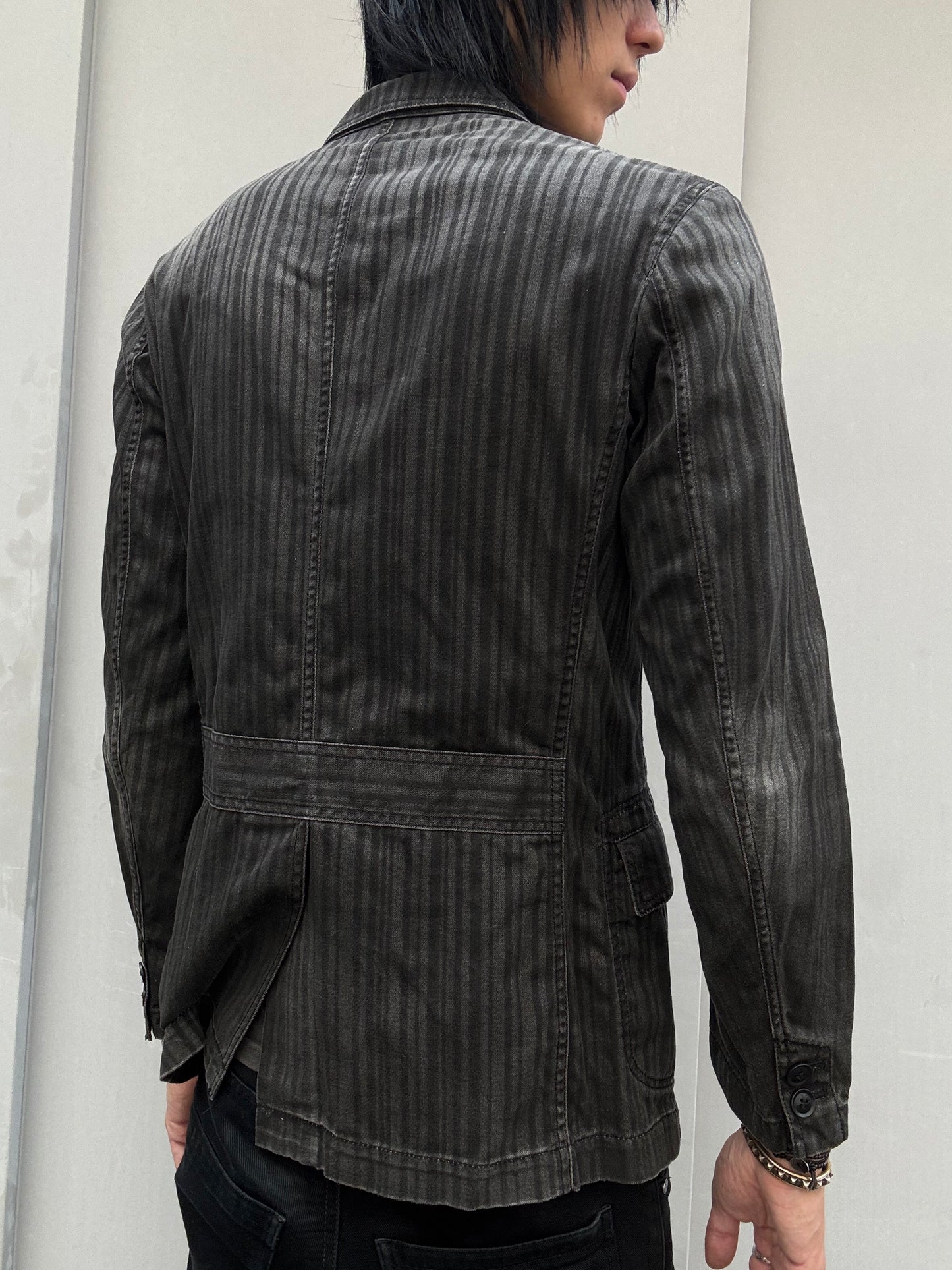 Tête Homme Faded Pinstripe Blazer (S)
