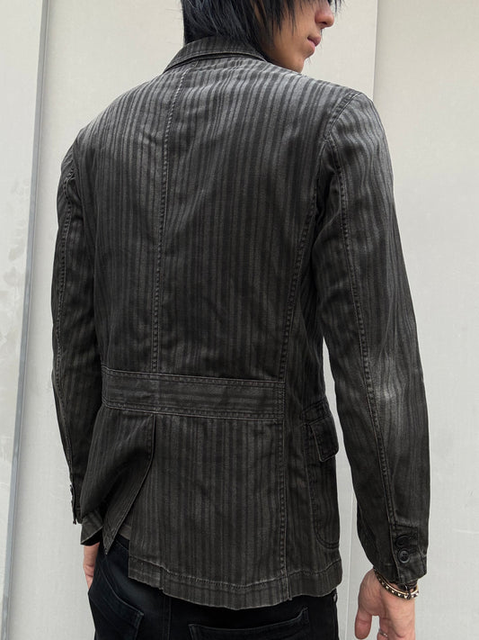 Tête Homme Faded Pinstripe Blazer (S)