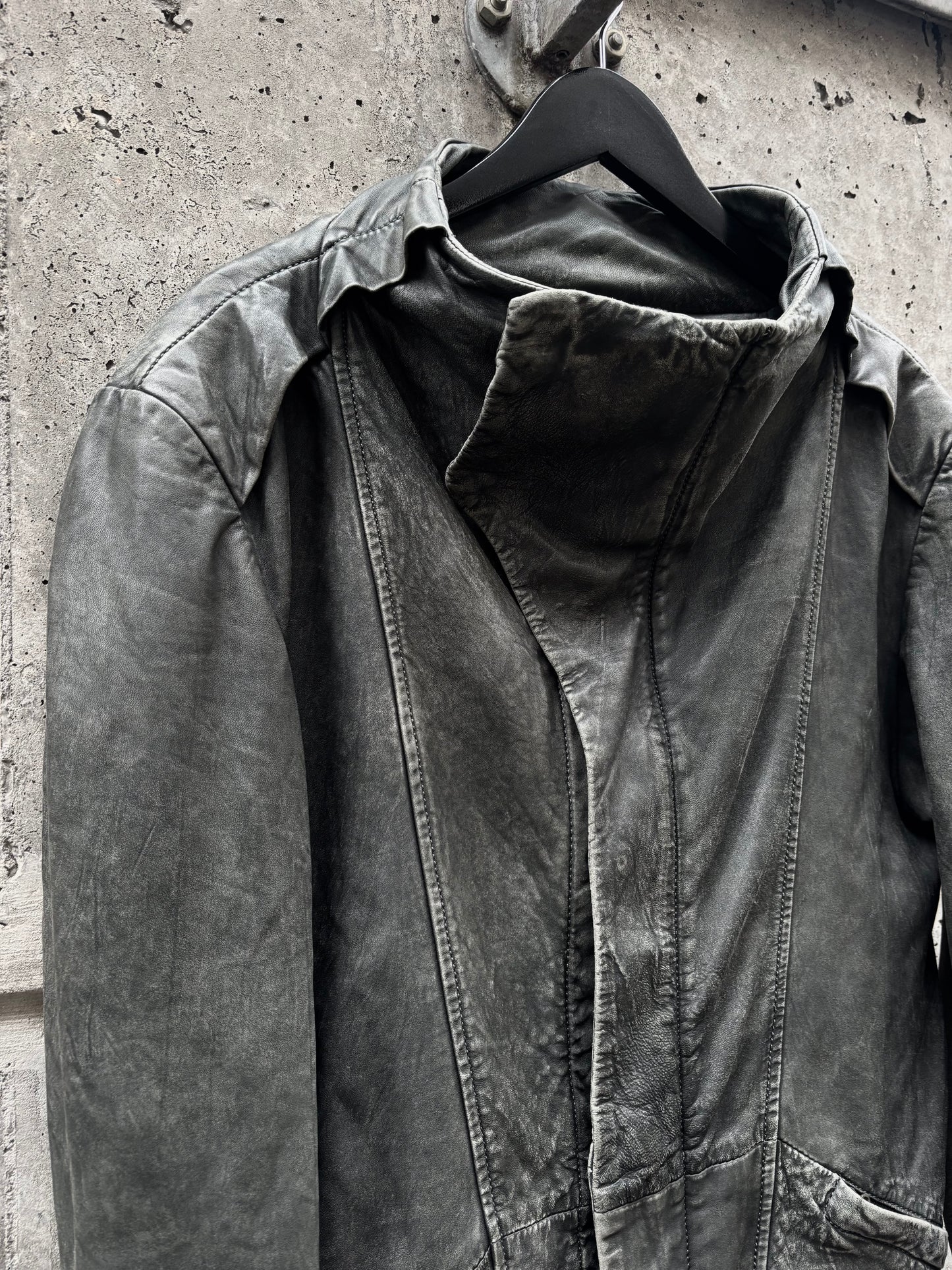 Preach Faded Green High Collar Lamb Nap Jacket (M)