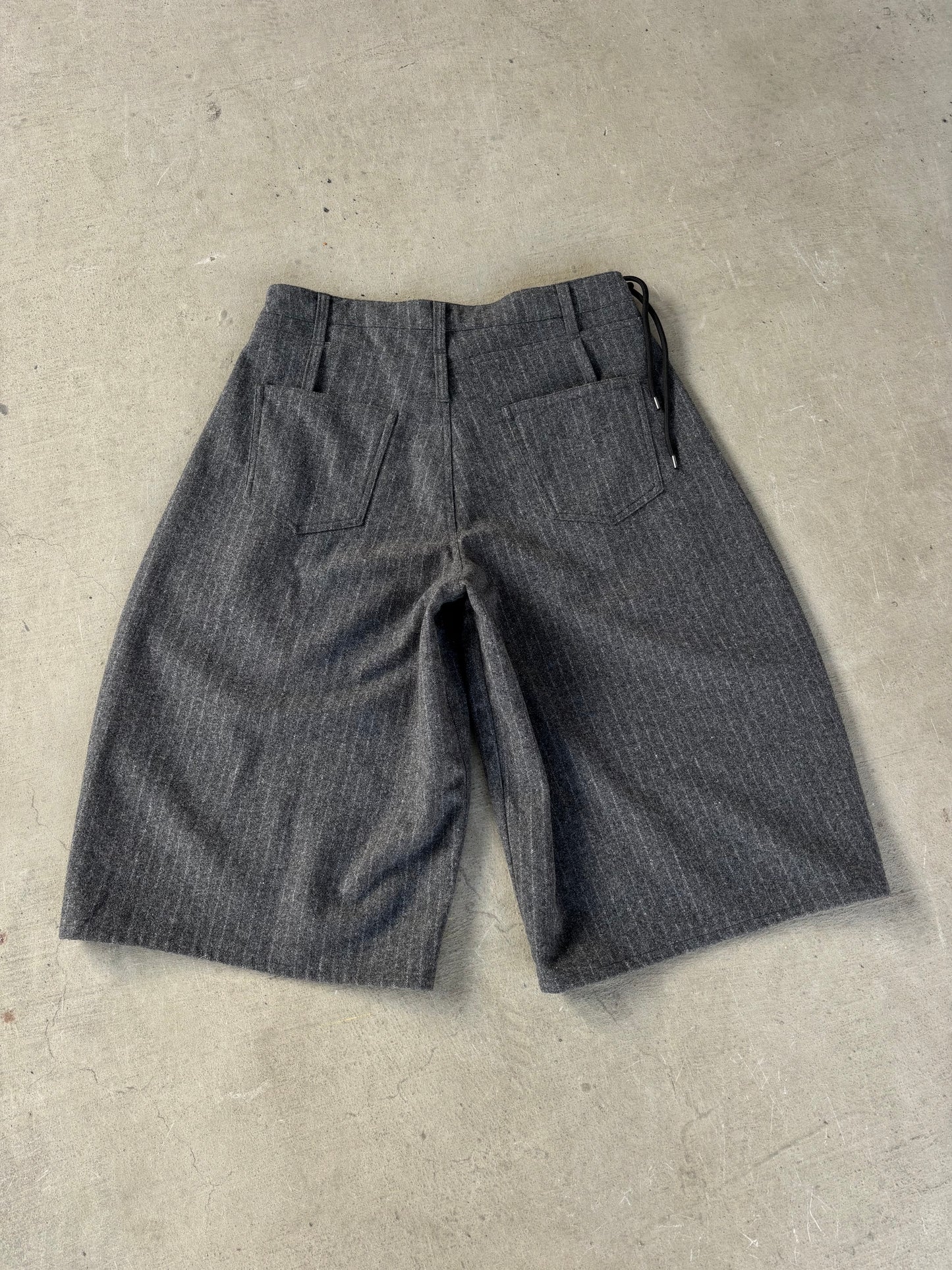 Hiroki Tsuzuki Ultra Wide Pinstripe Shorts (33)
