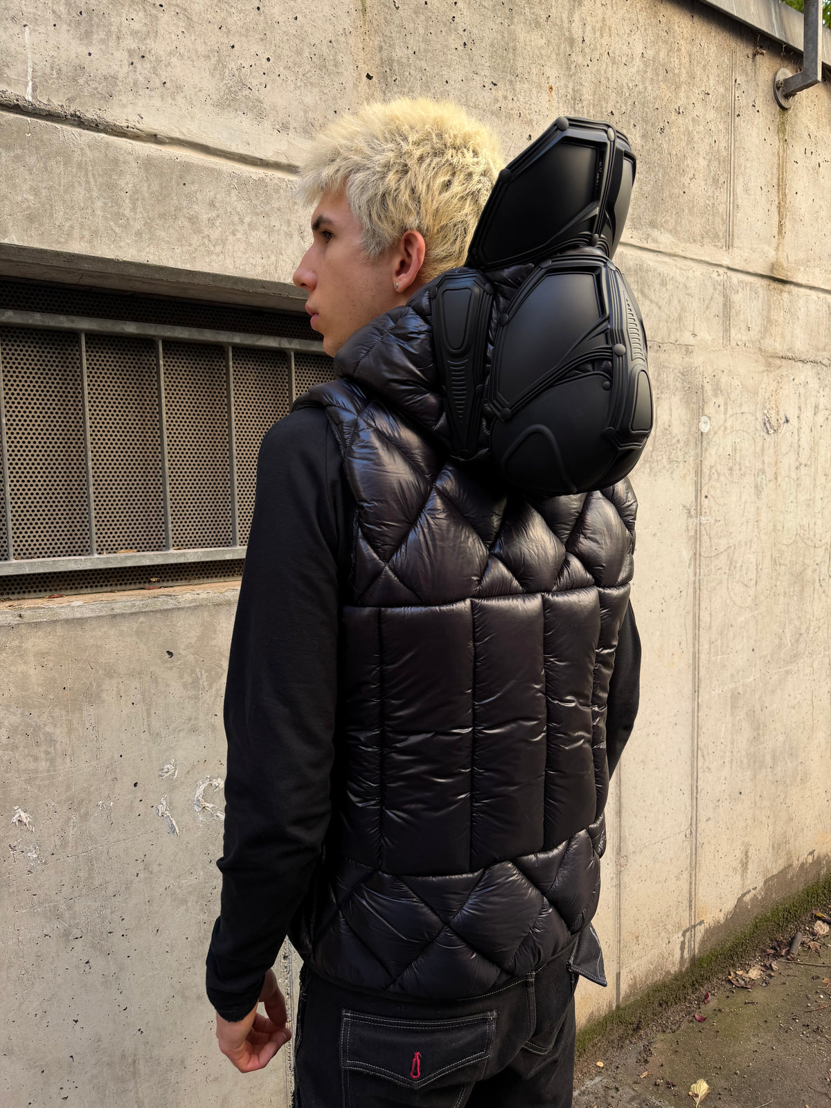 AW/22 Junya Watanabe MAN x Innerraum Armor Hooded Puffer Vest (L)