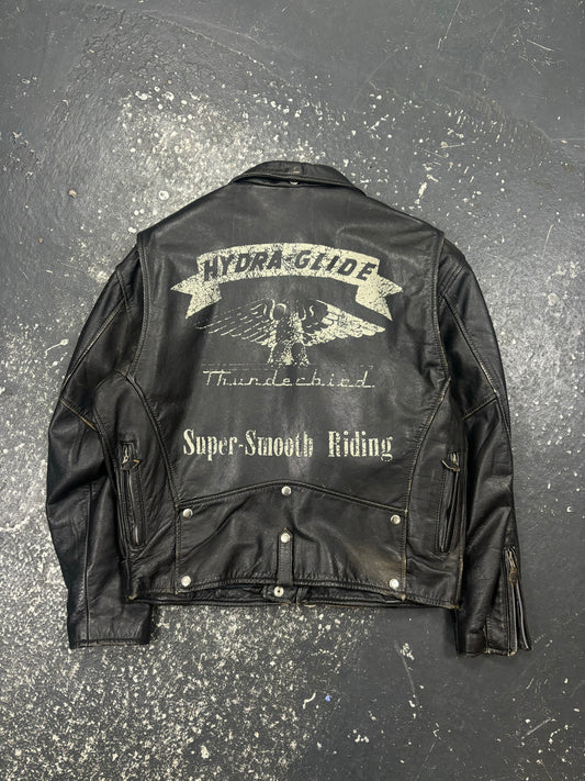 Trevor Lee Leather Biker Jacket (L)