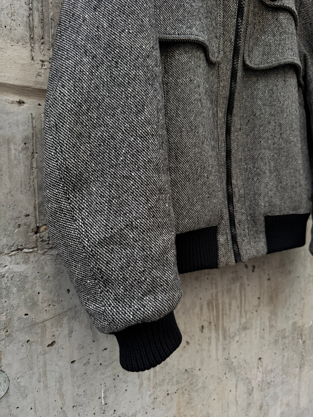 AW/06 Dior Homme Tweed Panel Layer Bomber Jacket (48)