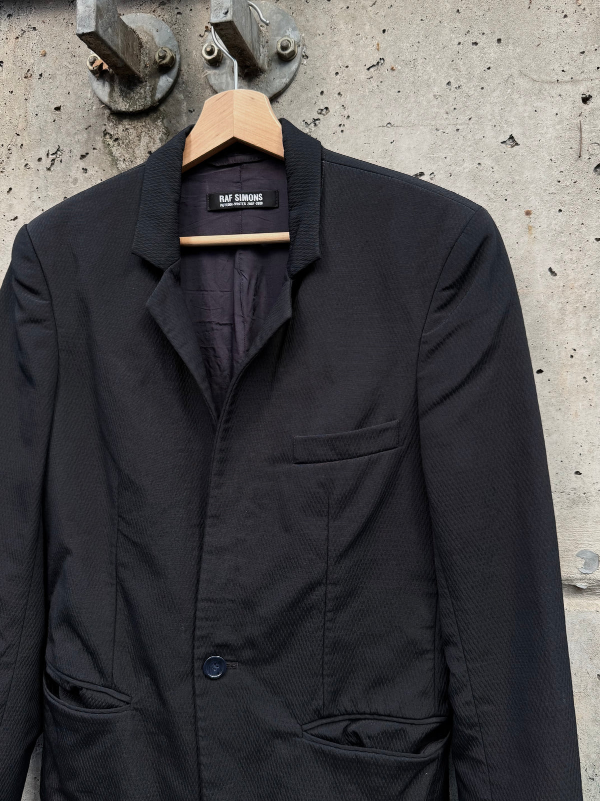 AW/07 Raf Simons Textured Wool Blazer