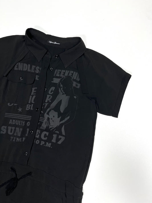Hysteric Glamour Printed Silk Dress (M)