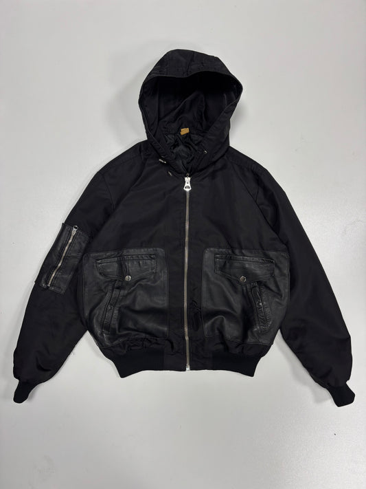 Hooded Zip Bomber Jacket (M)