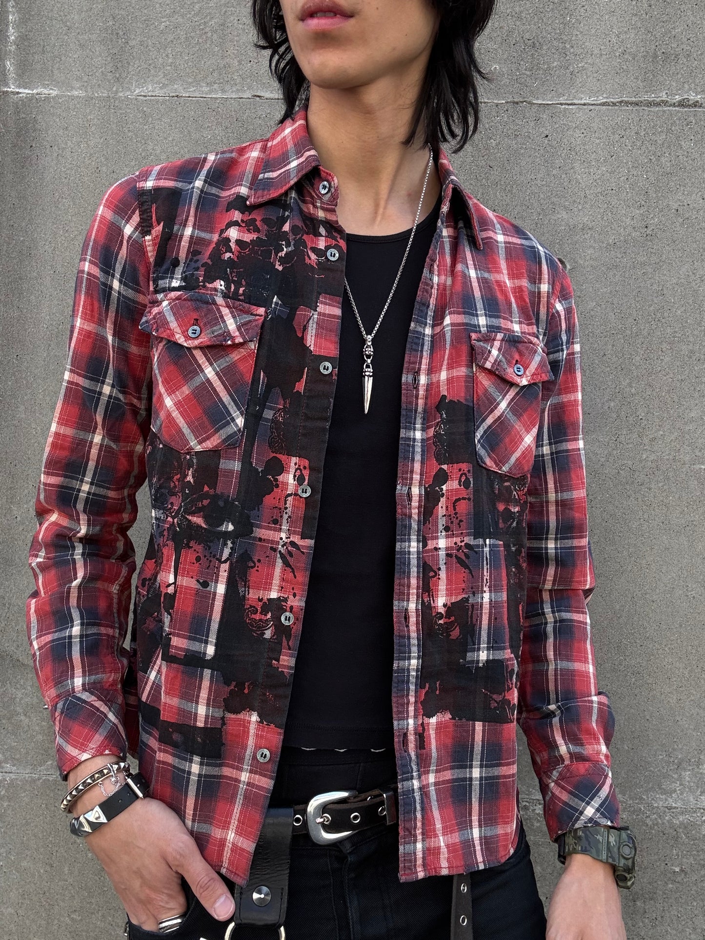 Hysteric Glamour Skull Woodchopper Shirt (M)