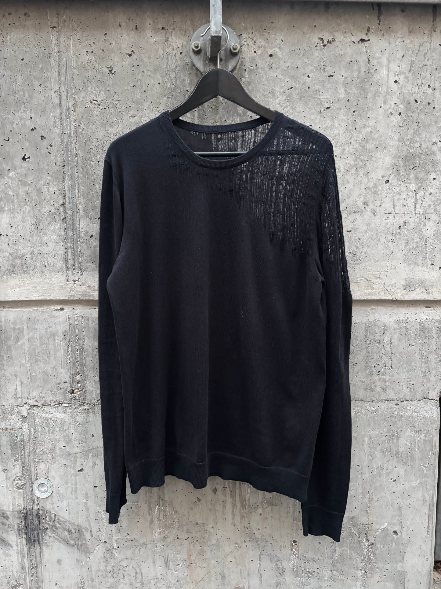 SS2006 Dior by Hedi Slimane Shredded Sweater (L)