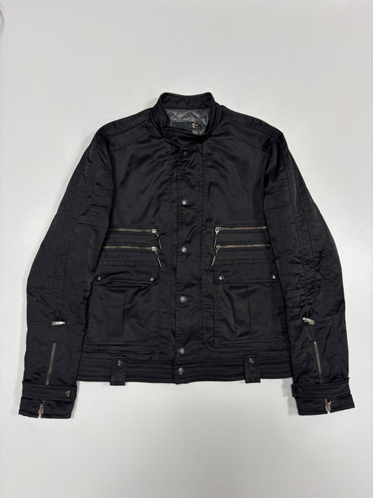 Roberto Cavalli Shiny Multi Zip Rider Jacket (52)