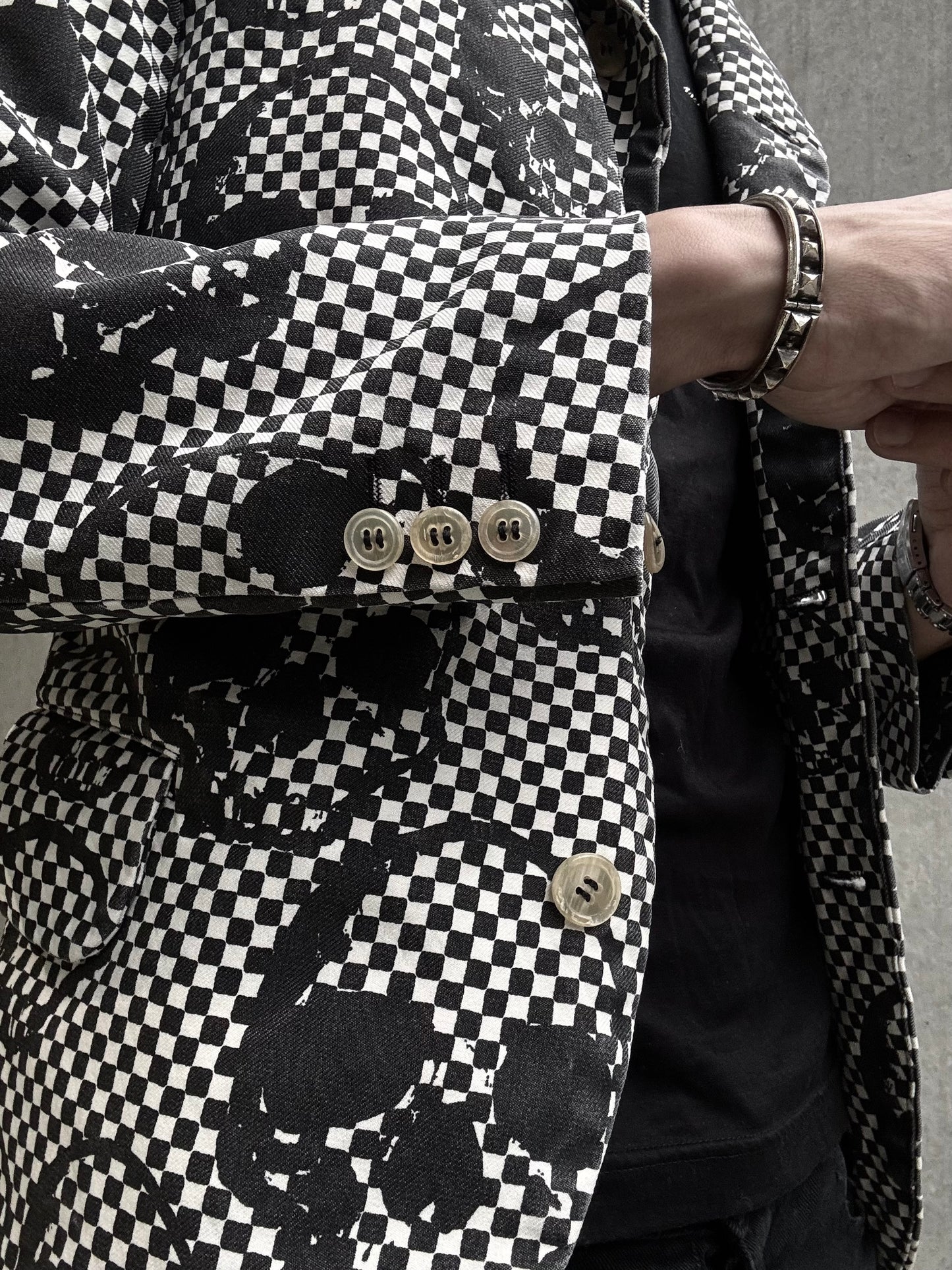SS/11 Comme des Garçons Homme Plus Skull of Life Check Blazer (S)