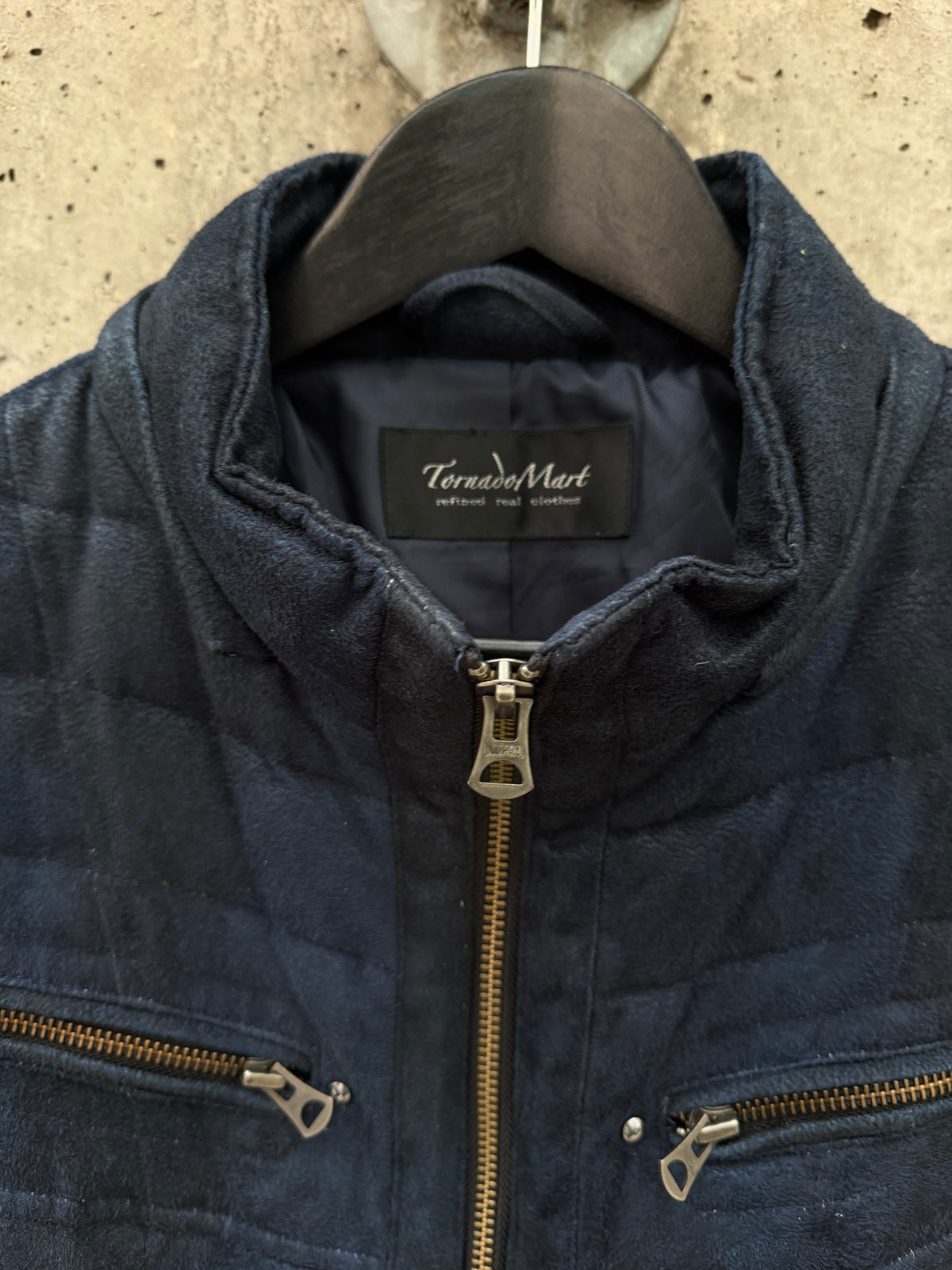 Tornado Mart Suede Cotton Puffer Jacket (M)