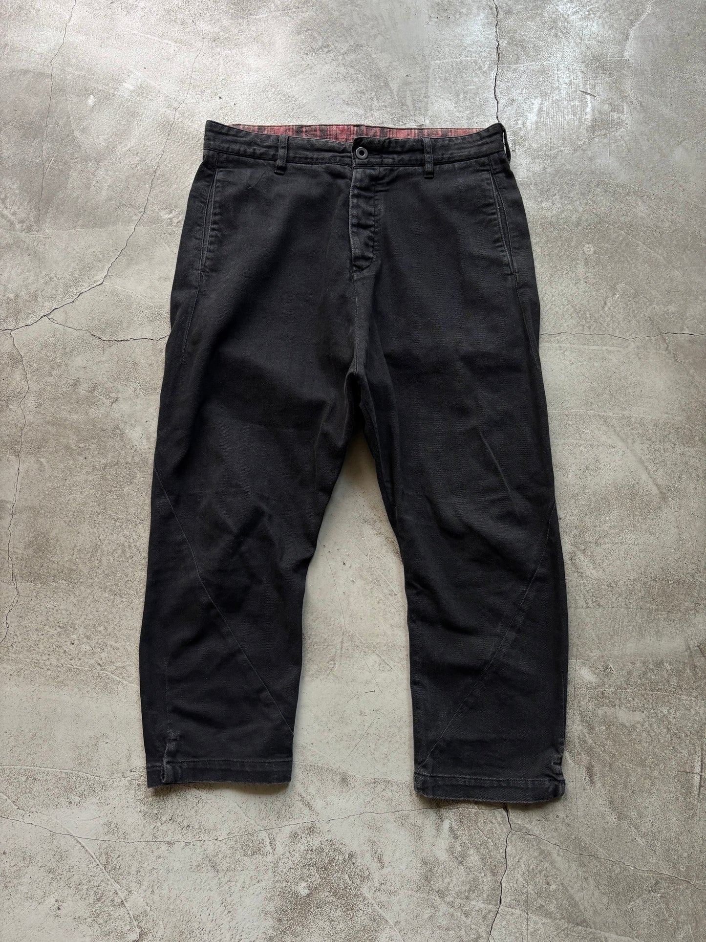 Isamu Katayama Backlash Darted Denim Shorts (30)