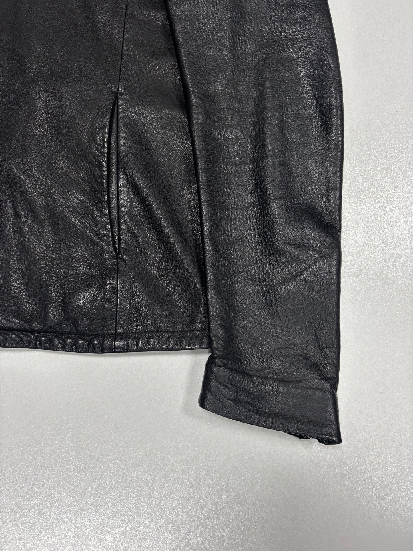 ATTACHMENT by Kazuyuki Kumagai No Seam Tight fit leather jacket (L)