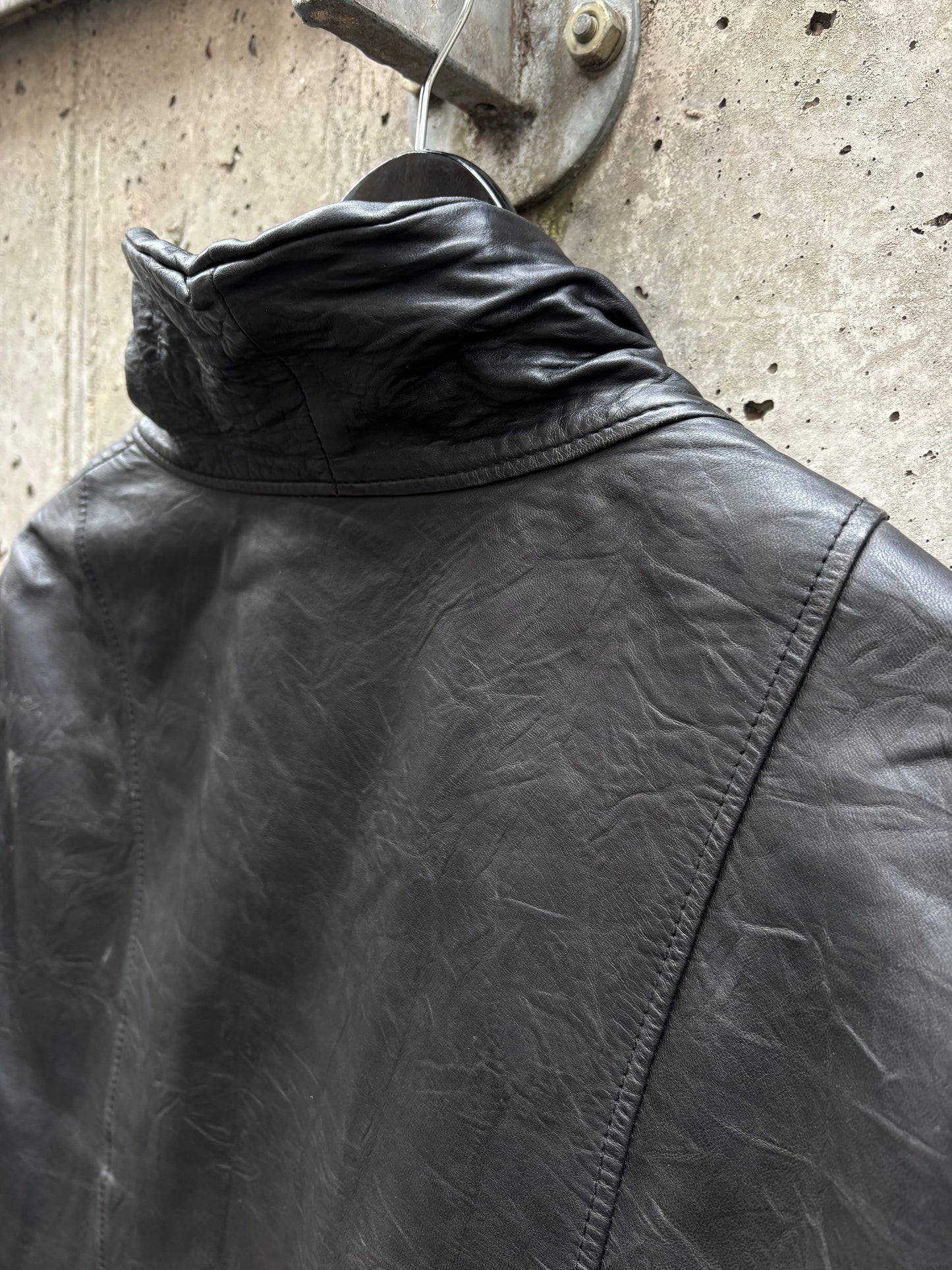 Preach Asymmetrical Lamb Leather Jacket (XL)