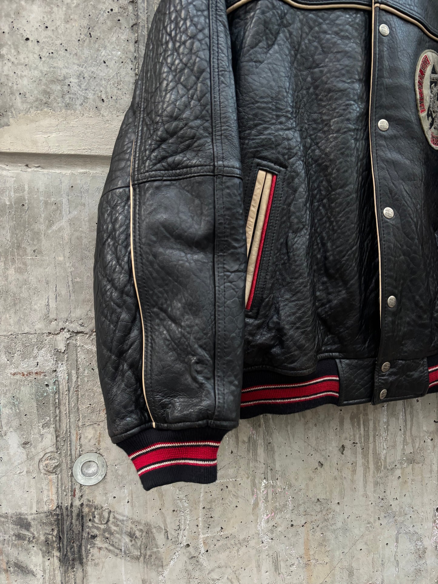 Avirex Russian Federation Varsity Leather Jacket (XL)