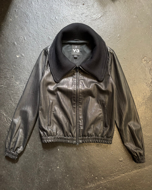 Y-3 by Yohji Yamamoto Leather Jacket (S)