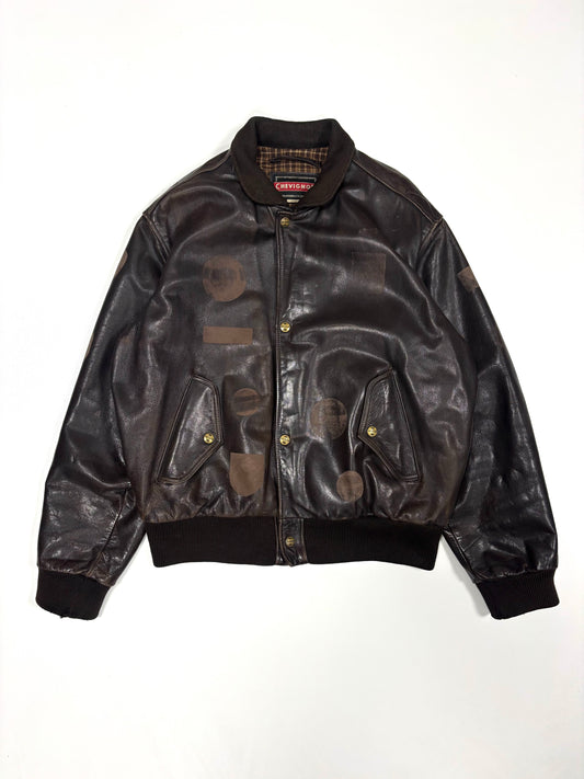 Chevignon Patch Leather Jacket (L)