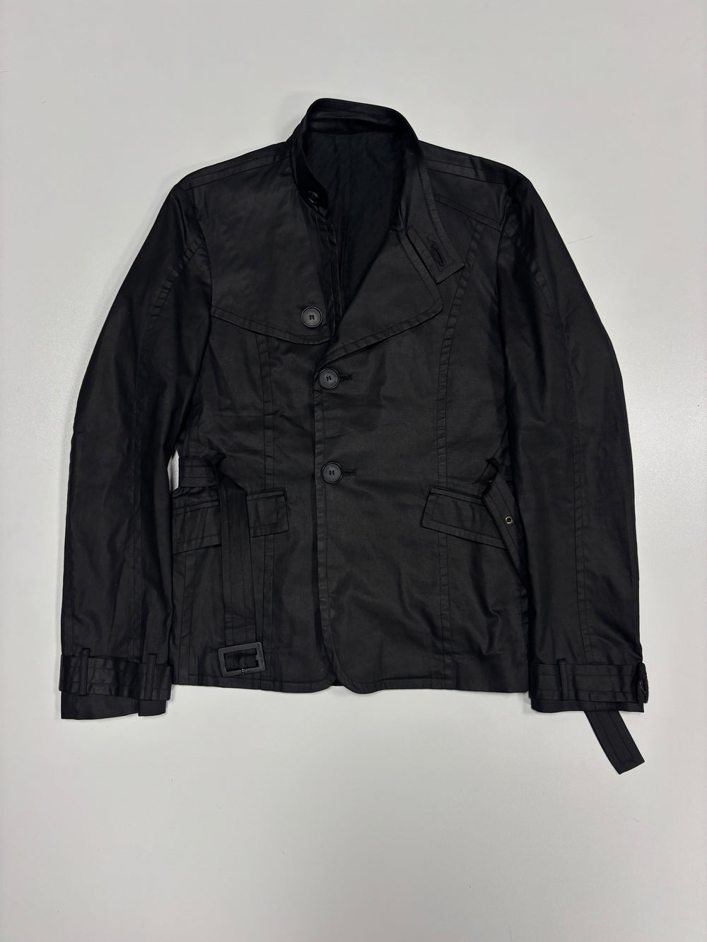 Takeshy Kurosawa Waxed Cotton Blazer (48)