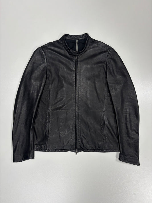 ATTACHMENT by Kazuyuki Kumagai No Seam Tight fit leather jacket (L)