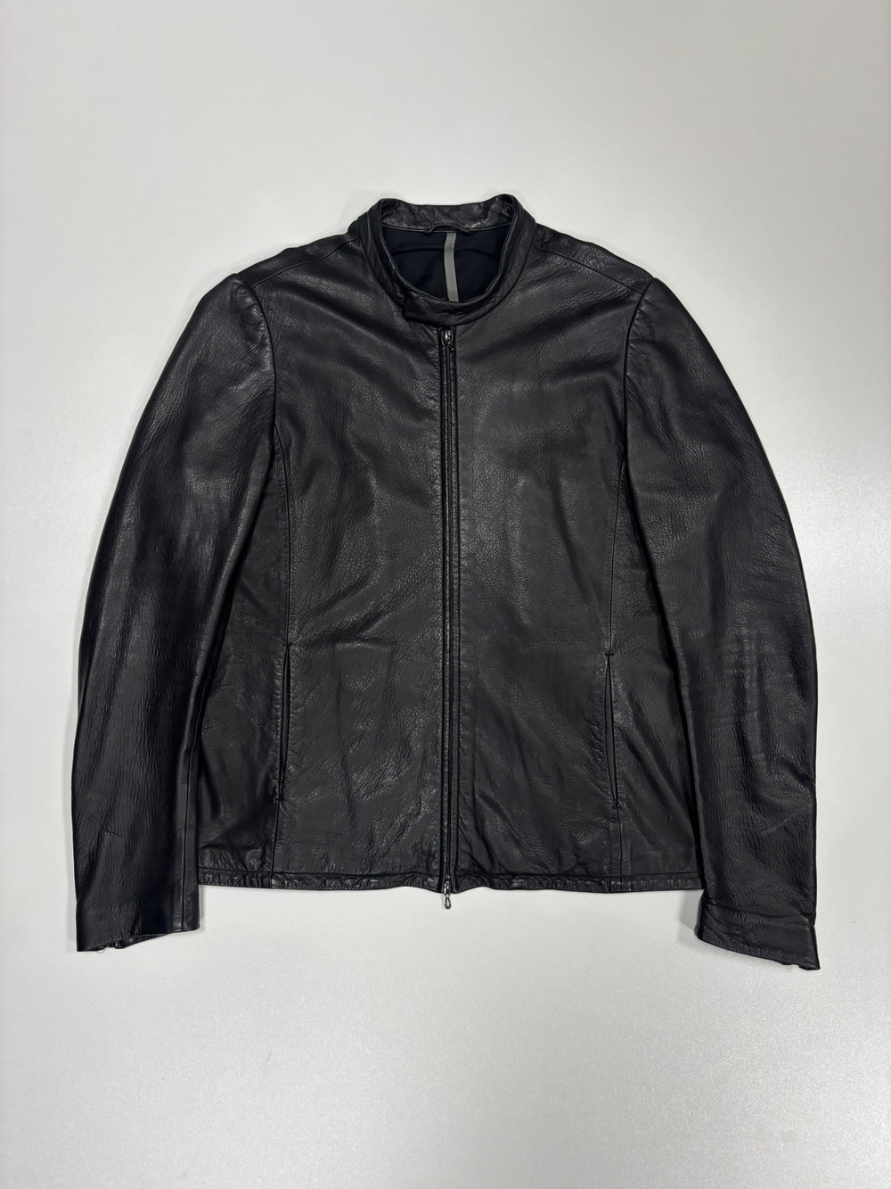 ATTACHMENT by Kazuyuki Kumagai No Seam Tight fit leather jacket (L)