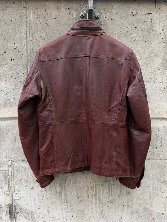 Hideaways Nicole Leather Safari Biker Jacket (46)