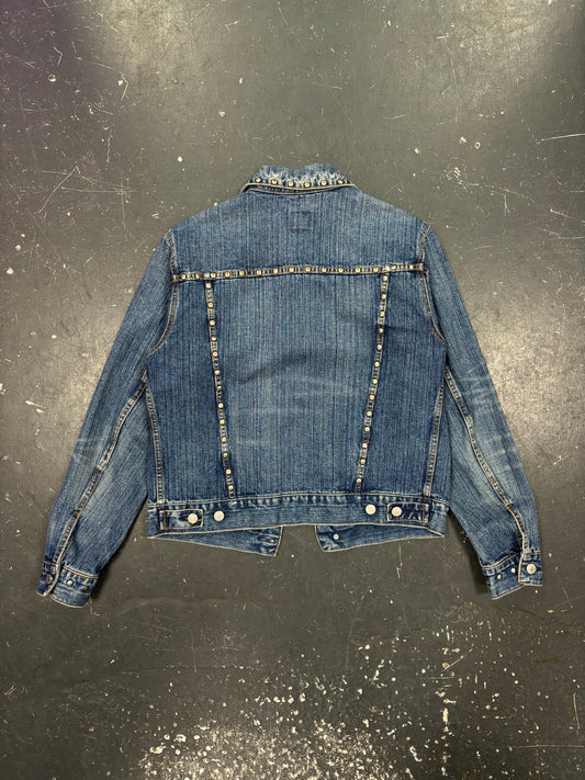 Energie Metal Studded Denim Jacket (M)