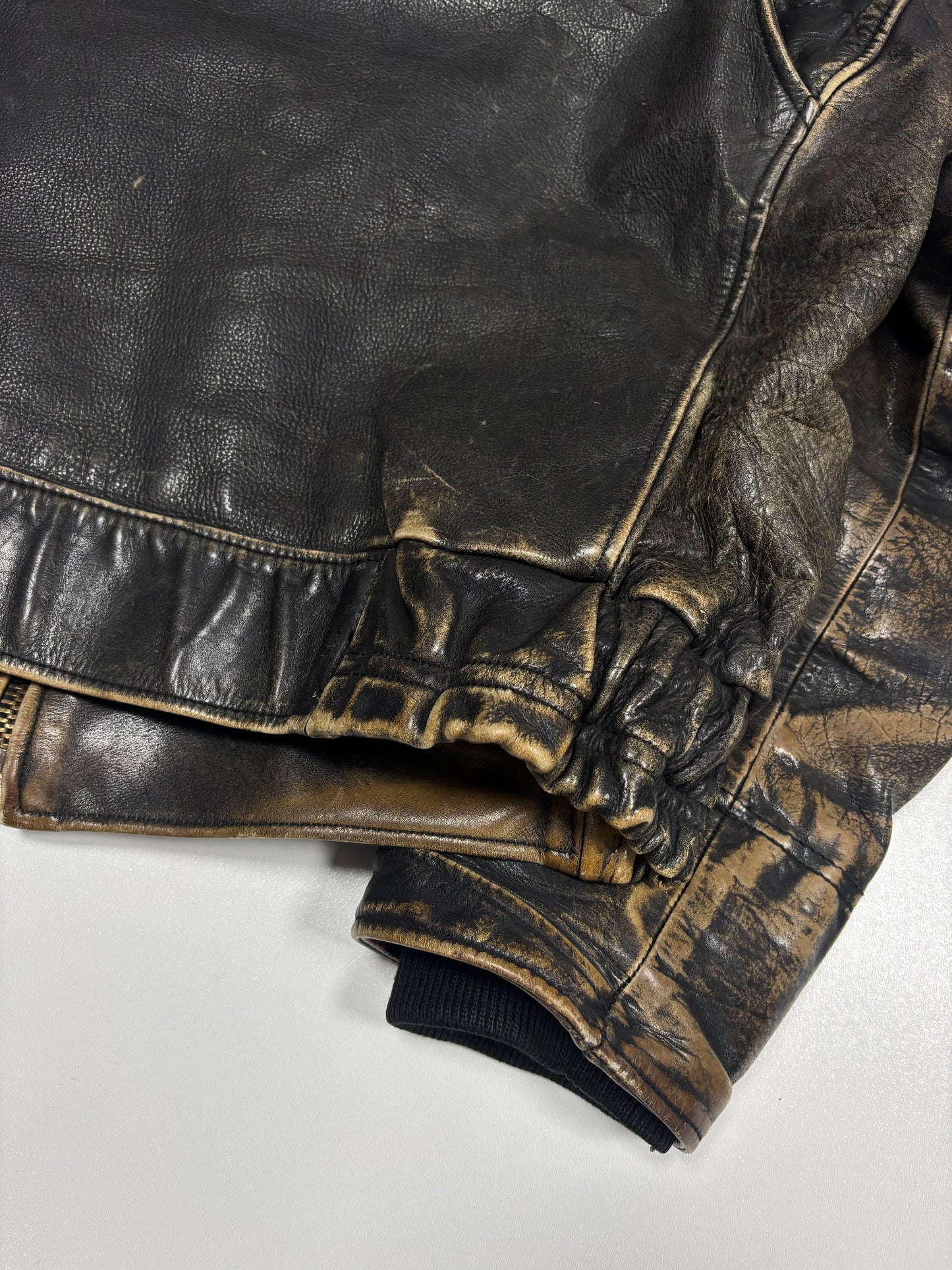 1990’s Faded Aviator Leather Jacket (L)