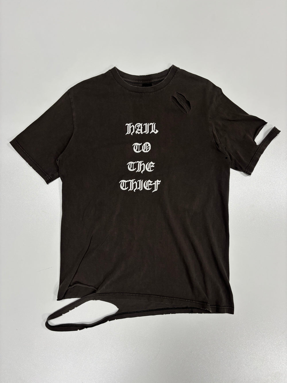 AW04 Number (N)ine “Hail to the Thief“ Distressed Shirts(4)