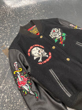 Lade das Bild in den Galerie-Viewer, Ed Hardy x Avirex Varsity Leather Jacket (S)
