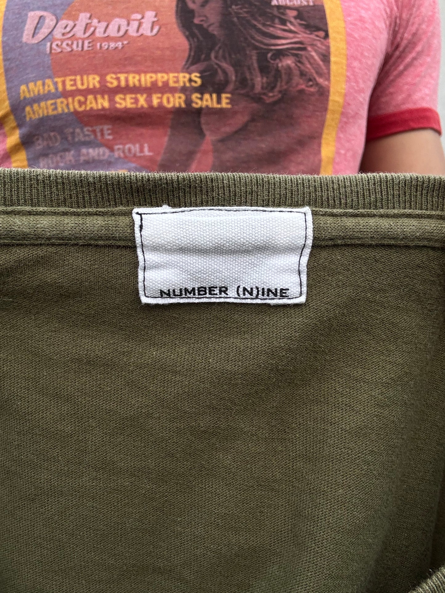 Number (N)ine Boxy Single Pocket Tee (L)
