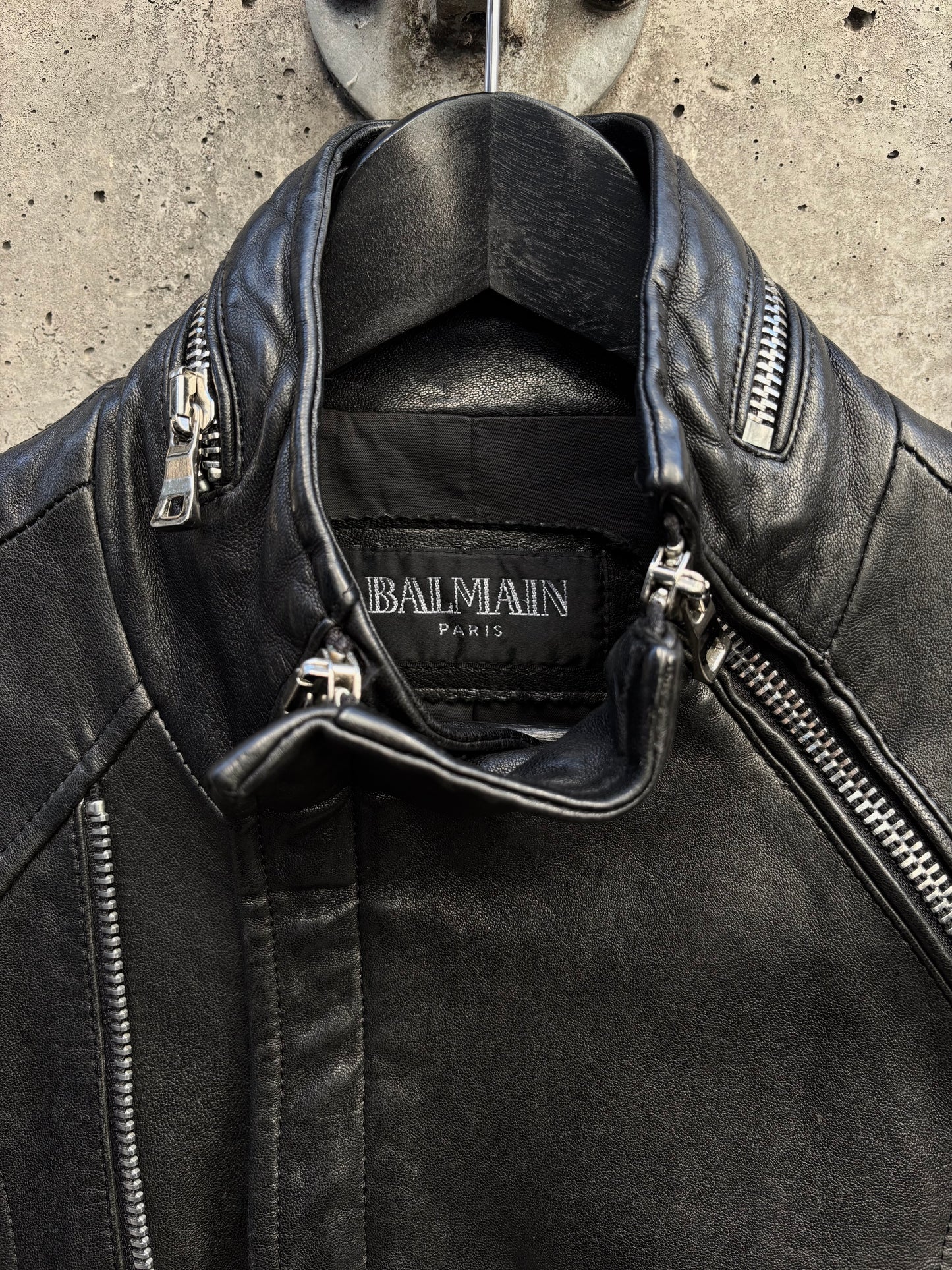 FW/09 Balmain by Christopher Decarnin Multizip Rider Jacket (M)