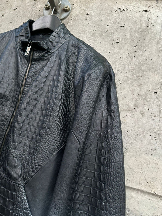Dirk Bikkembergs Crocodile Leather Jacket (L)
