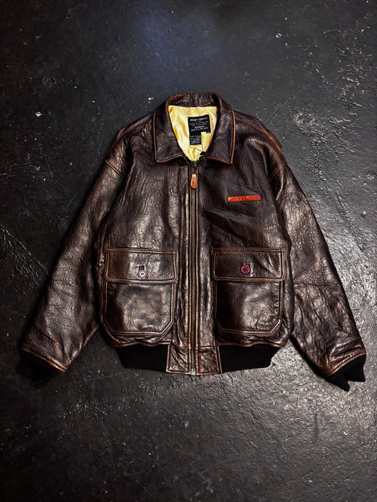 Avirex Type G-1 Aviator Leather Jacket (XL)