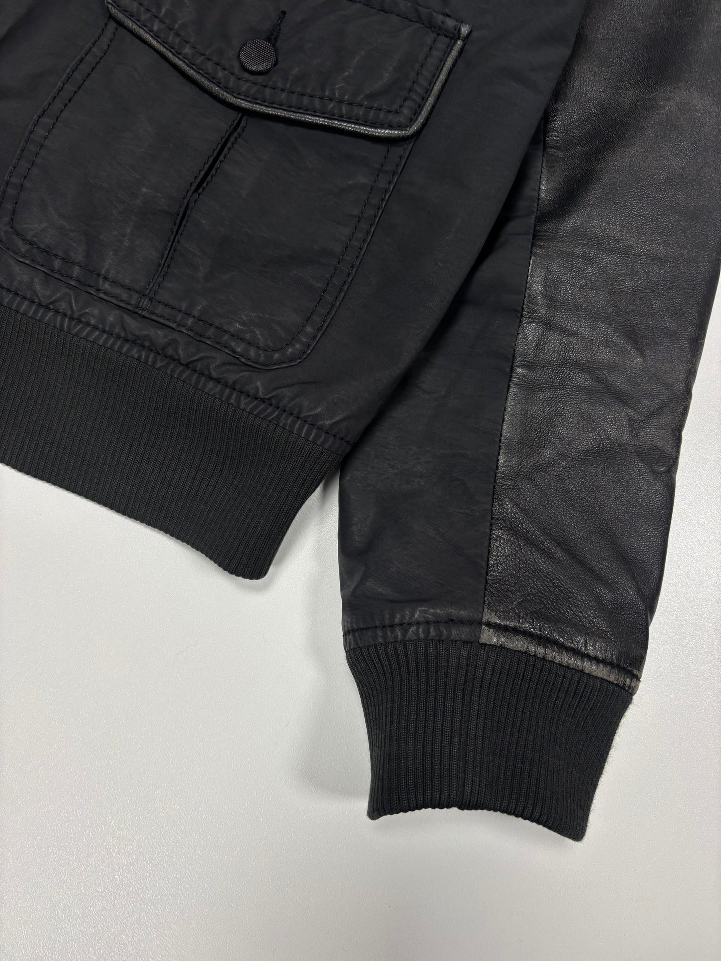 Armani Jeans Leather Jacket (L)