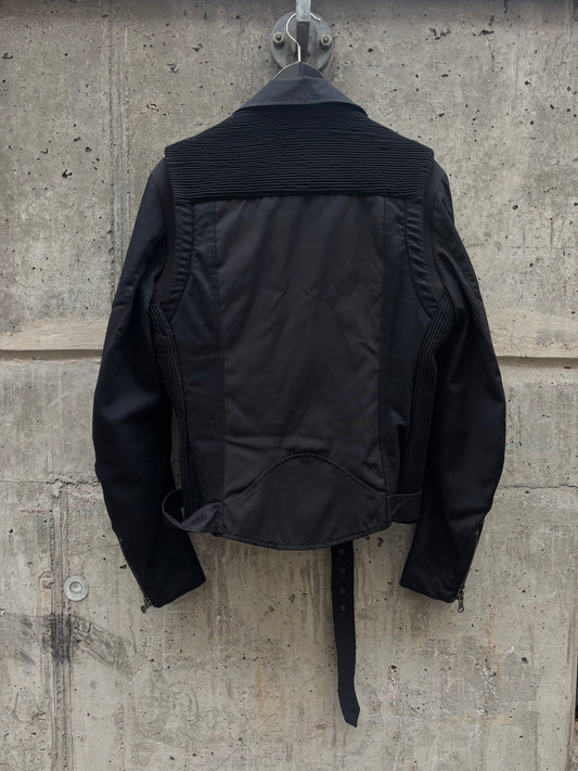 Balmain Perfecto Jetblack Nylon Jacket (48)