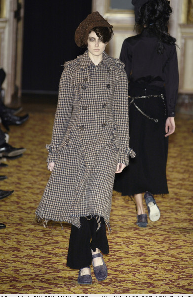 AW/2003 Junya Watanabe Frayed Doublebreasted Coat (S)