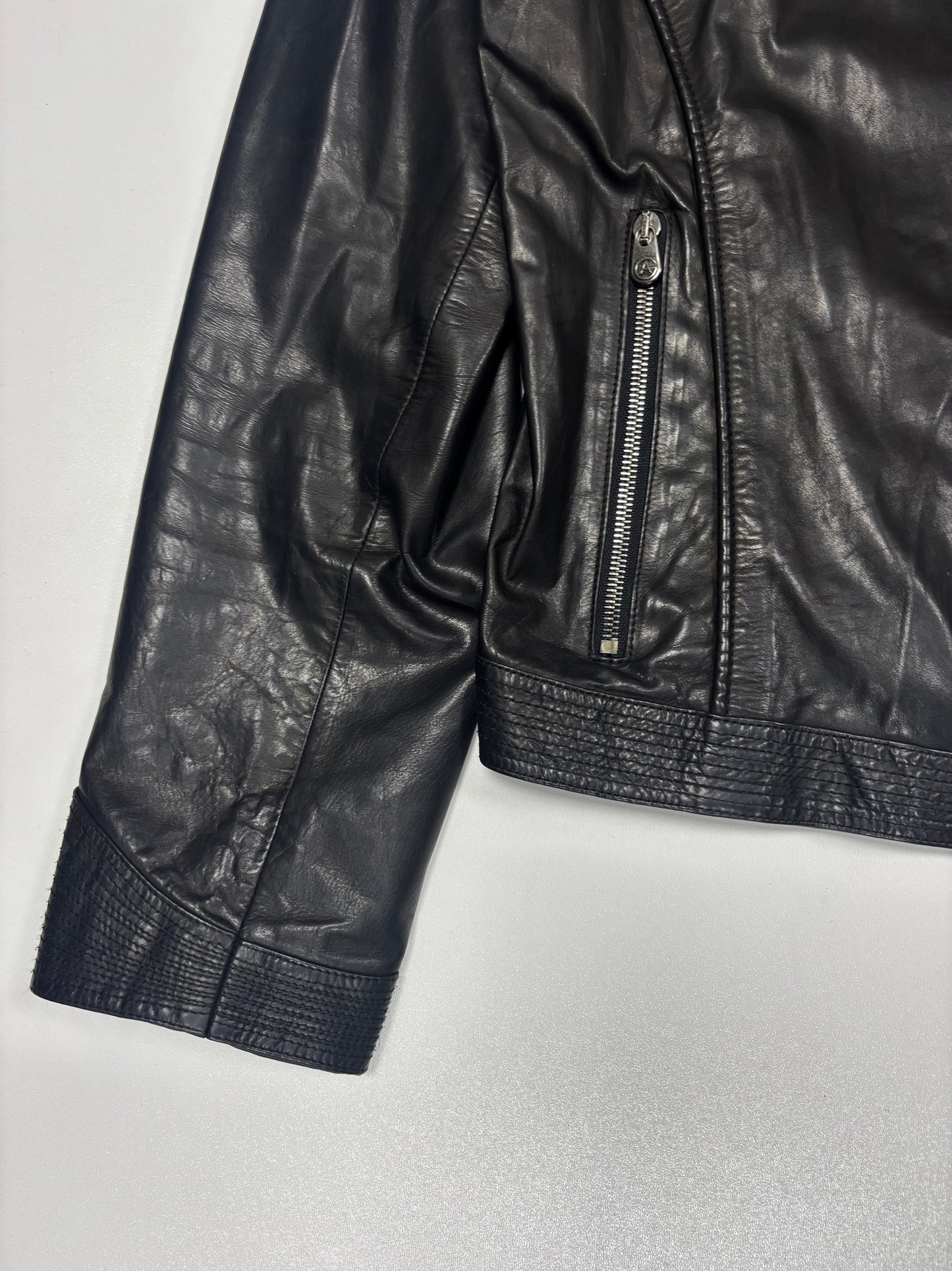 Armani Collezioni Tight fit Leather Jacket (M)