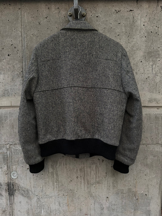 AW/06 Dior Homme Tweed Panel Layer Bomber Jacket (48)