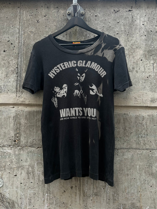 Hysteric Glamour Tight Fit Ringer Devil Shirt (L)