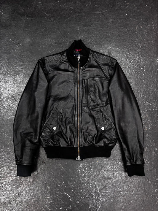 Armani Jeans Leather Jacket (M)
