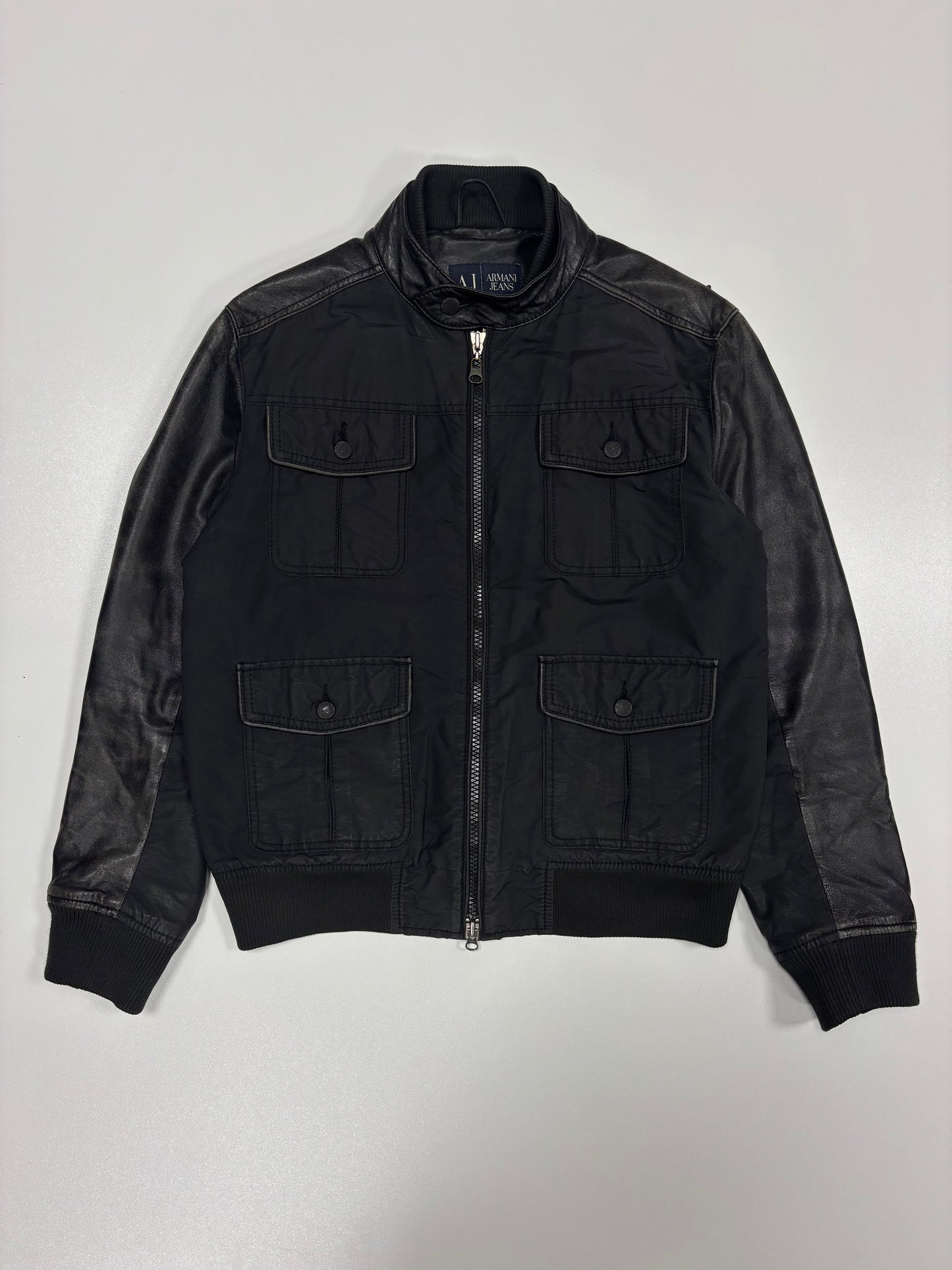 Armani Jeans Leather Jacket (L)
