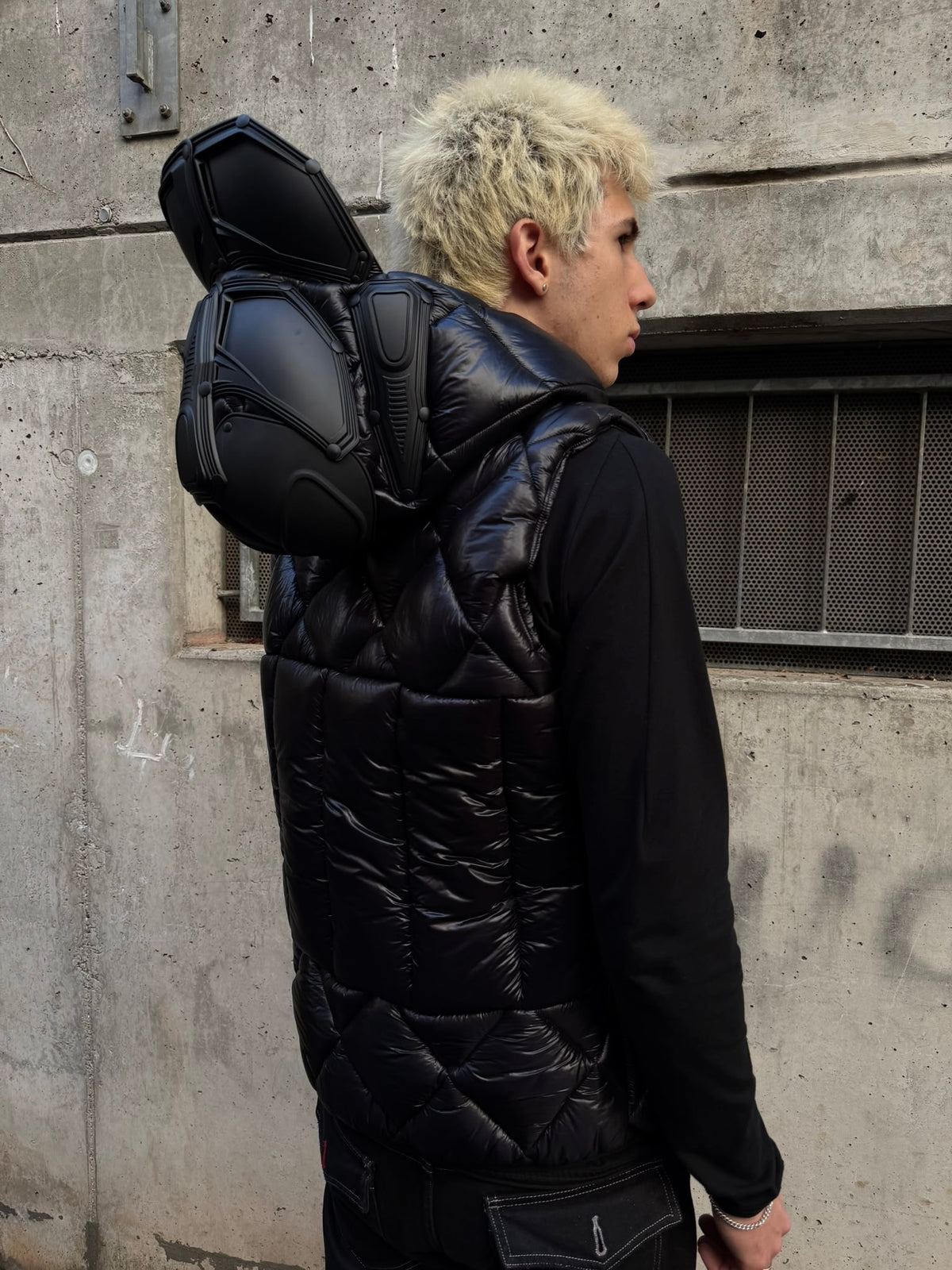 AW/22 Junya Watanabe MAN x Innerraum Armor Hooded Puffer Vest (L)