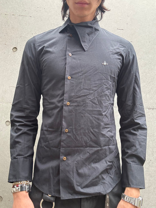 1990‘s Vivienne Westwood Asymmetrical Collar Shirt (46)
