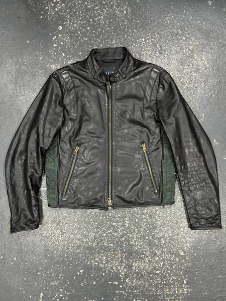 Armani Jeans Leather Jacket (L)