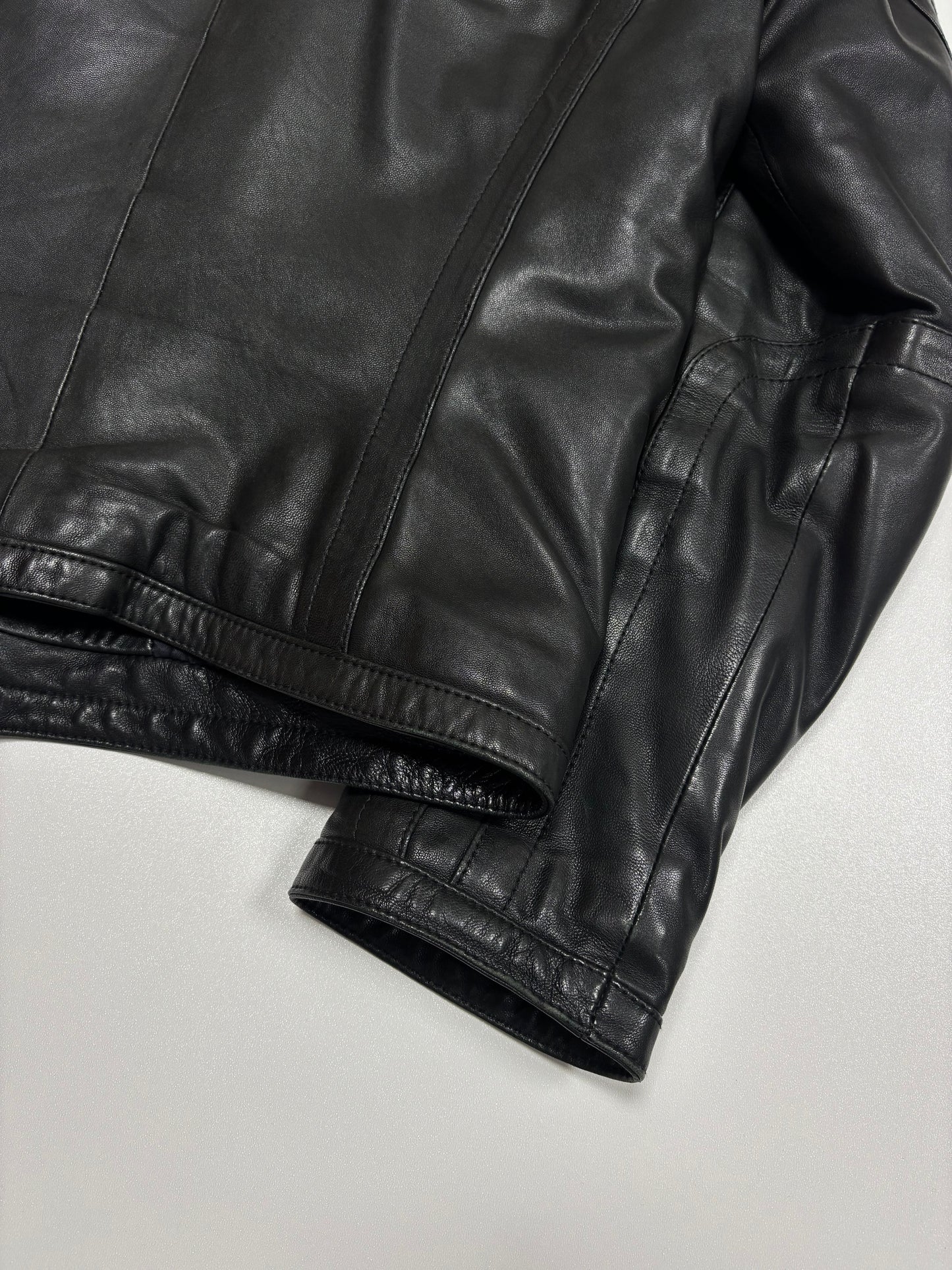 Dirk Bikkembergs Sport Couture Rider Leather Jacket (52)