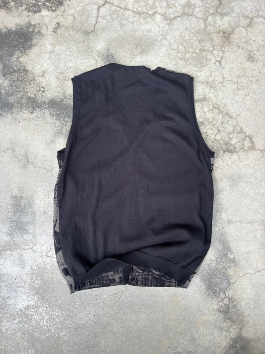 Hysteric Glamour „We are all prostitudes“ Printed Sleeveless Cardigan (S)