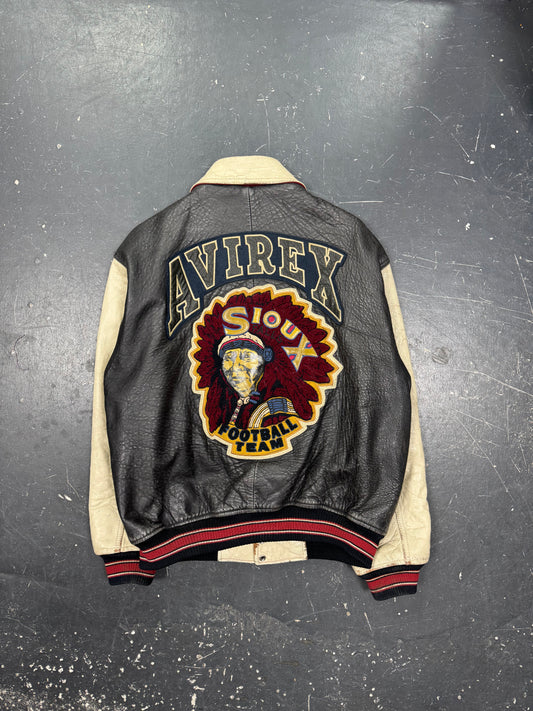 Avirex Leather Varsity Jacket (L)