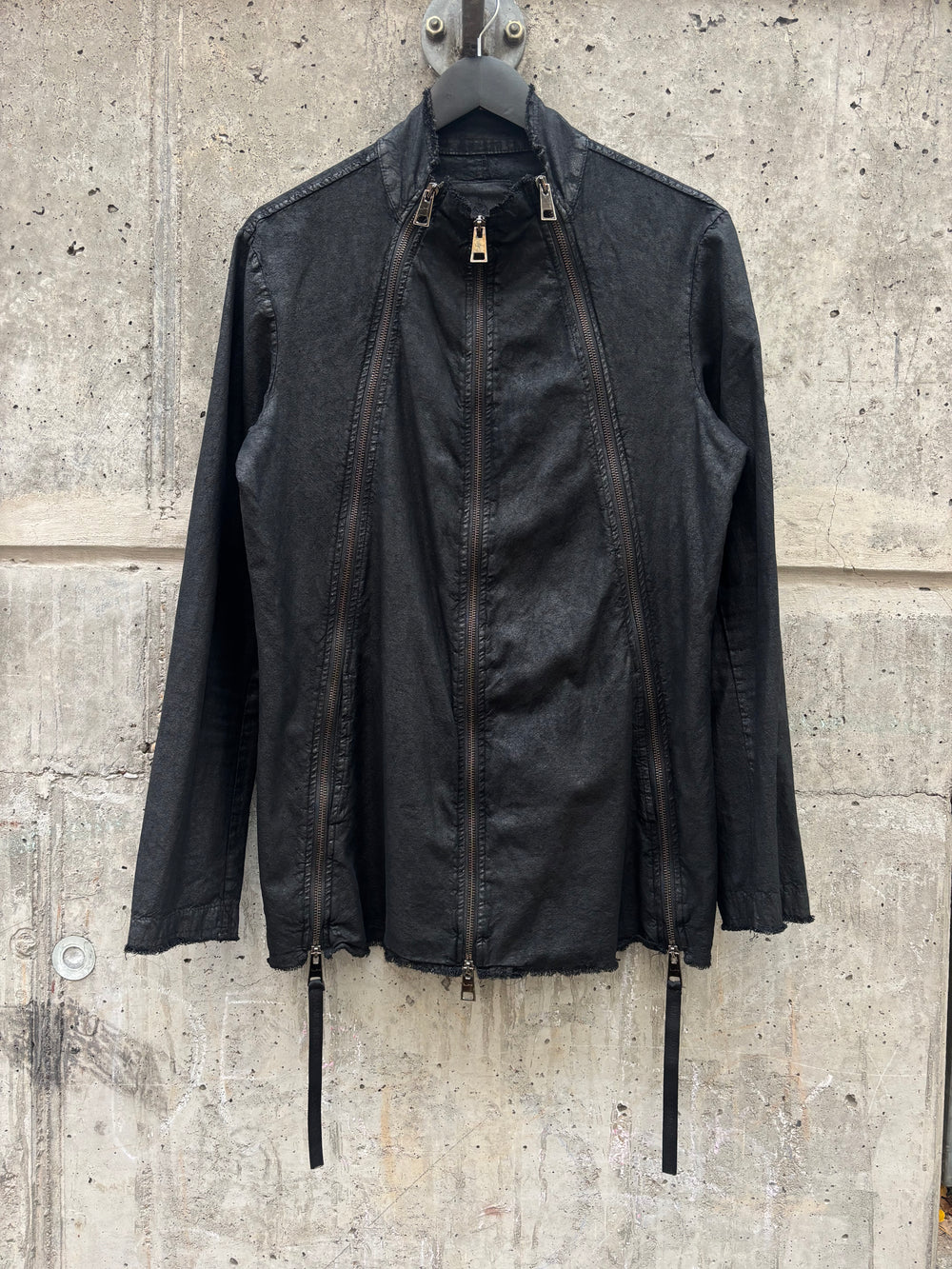 La Haine Inside Us Waxed Tripple Zip Up Jacket (S)